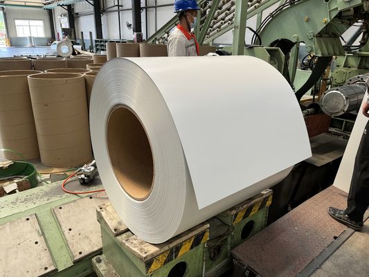 AZ150 / AZM150 PPGL RAL9003 Предварительно окрашенный стальной лист гальвалюмной стали в катушках