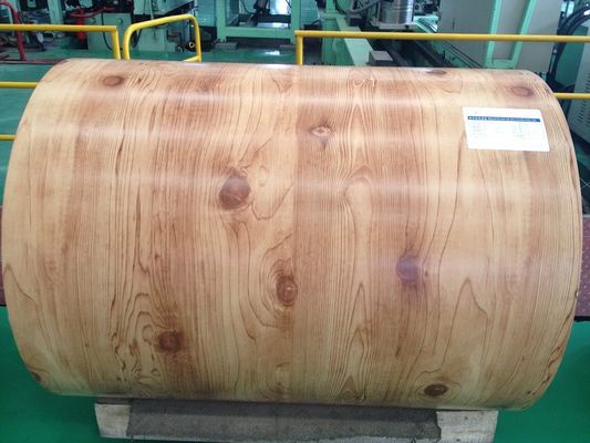 0.2 мм деревянная печать цветная покрытая катушка предварительно окрашенные стальные катушки PPGI PPGL