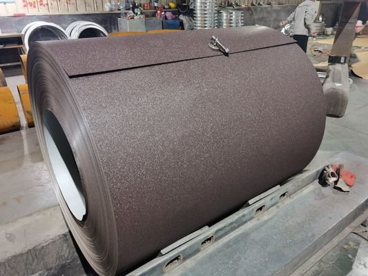 Матт текстурированная стальная катушка RAL8017 PVDF 40 лет Z275 PPGI PPGL AZ150 0,60×1250 HDP окрашенная оцинкованная стальная металлическая крыша