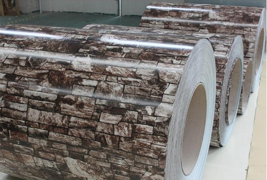 ASTM A755 0,85 мм кирпичное зерно PPGL предварительно окрашенная катушка Galvalume