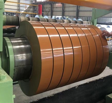 ПВХ пленка PPGL RAL2004 A120 25/8μm Beckers Предварительно окрашенные полоски Galvalume Steel