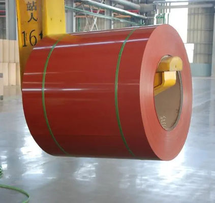Красный цвет Z225 0,75*1220 PPGI Префарбованные стальные катушки HDP S320GD Европейский стандарт EN10169